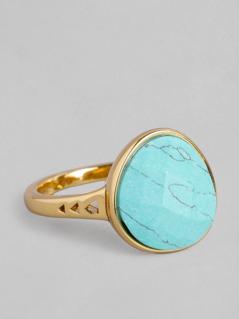 

Accessorize Blue Gold-Plated Turquoise Stone Finger Ring
