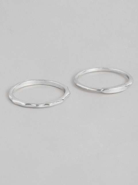 

Accessorize Women Set of 2 Silver-Toned Basic Finger Rings