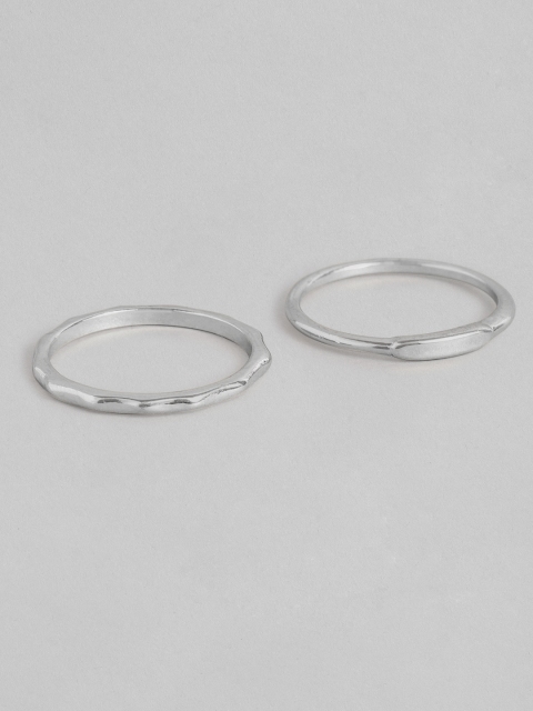 

Accessorize Women Silver-Toned Set Of 2 Finger Rings