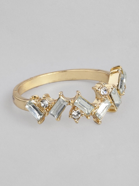 

Accessorize Women Gold-Toned Stone-Studded Finger Ring