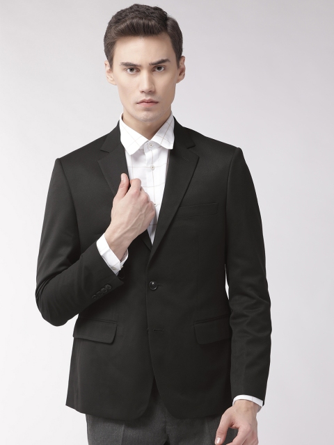 

Marks & Spencer Men Black Solid Slim Fit Single-Breasted Formal Blazer