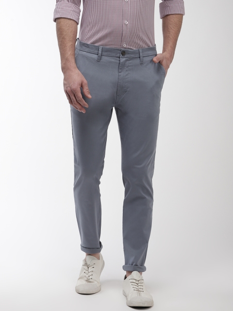 

Marks & Spencer Men Blue Skinny Fit Solid Chinos