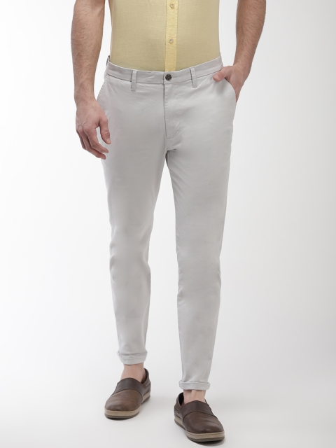 

Marks & Spencer Men Grey Skinny Fit Solid Chinos