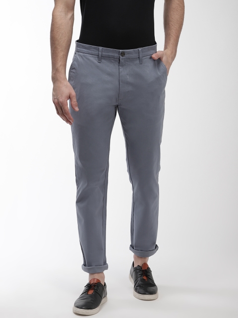 

Marks & Spencer Men Blue Slim Fit Solid Chinos
