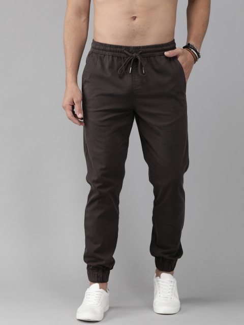

Roadster Men Brown Regular Fit Solid Joggers