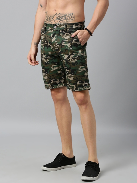 

Roadster Men Beige Printed Regular Fit Regular Shorts