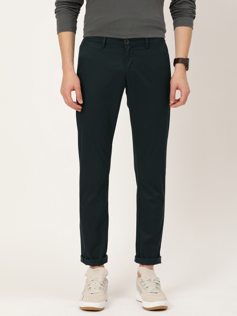 

Allen Solly Men Navy Blue Smart Slim Fit Solid Chinos