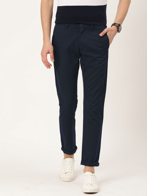 

Allen Solly Men Blue Smart Slim Fit Solid Chinos