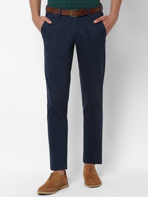

Allen Solly Men Blue Slim Fit Solid Regular Trousers