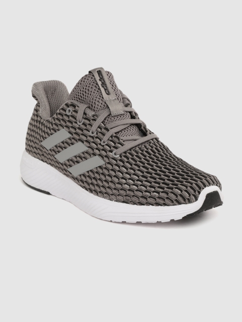 

ADIDAS Men Grey & Black Honeycomb Woven Design Bound Running Shoes