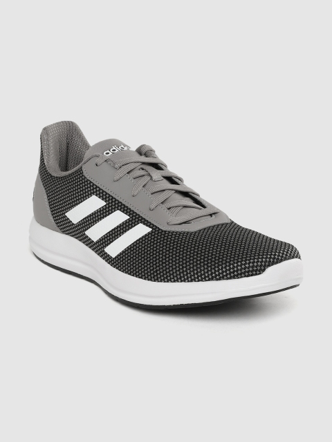 

ADIDAS Men Black & Grey Rush Woven Design Running Shoes