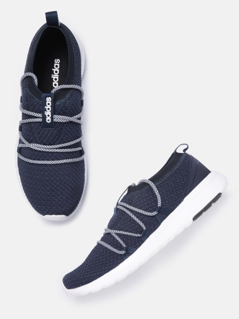

ADIDAS Men Navy Blue Rey Woven Design Running Shoes