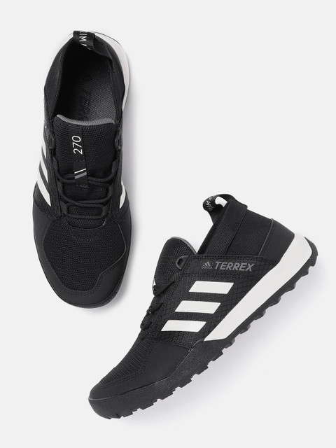 

ADIDAS Unisex Black & White Terrex DAROGA S.RDY Water Self-Design Outdoor Shoes