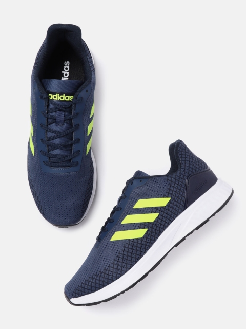

ADIDAS Men Navy Blue & Black Ancho Woven Design Running Shoes