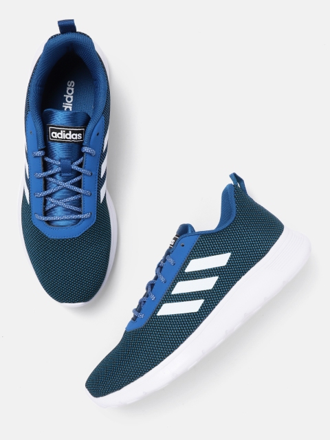 

ADIDAS Men Blue & Black Throb Woven Design Running Shoes