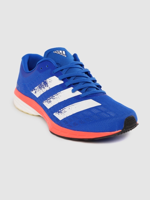 

ADIDAS Men Blue Woven Design Adizero RC 2 Running Shoes
