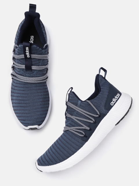 

ADIDAS Men Navy Blue Lacelt Striped Running Shoes