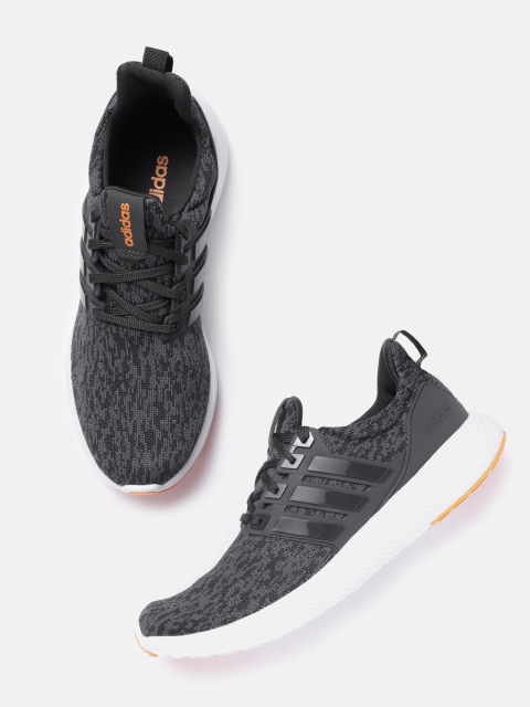 

ADIDAS Men Charcoal Grey Runigma Woven Design Running Shoes