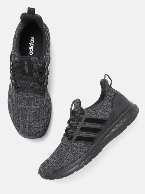 

ADIDAS Men Charcoal Grey Runstar Woven Design Running Shoes