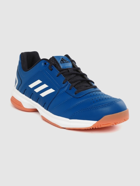 

ADIDAS Men Blue Solid Baseliner III Tennis Shoes