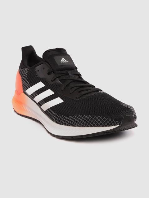 

ADIDAS Men Black Woven Design Solar Blaze Running Shoes