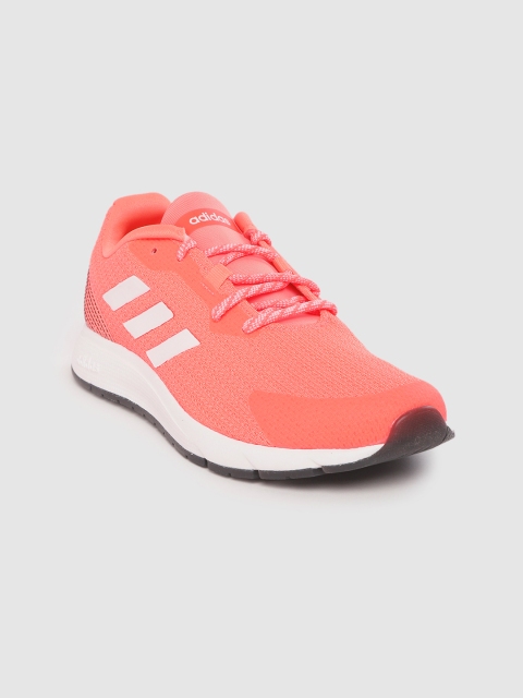 

ADIDAS Women Coral Orange Woven Design Sooraj Running Shoes