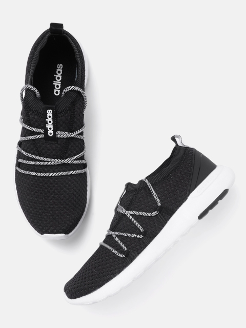 

ADIDAS Men Black Woven Design Rey Running Shoes