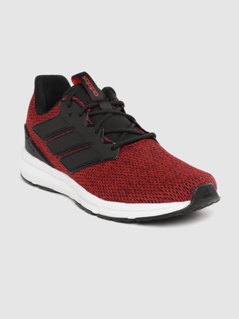 

ADIDAS Men Red & Black Fassona 1.0 Woven Design Running Shoes