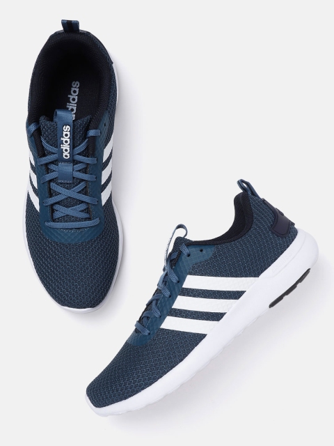 

ADIDAS Men Teal Blue & White Dubbers Woven Design Running Shoes