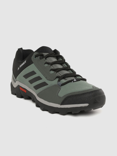 

ADIDAS Men Olive Green & Black Colourblocked Outdoor AX3 IND Hiking Shoes