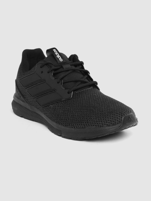 

ADIDAS Men Charcoal Grey & Black Woven Design Fassona 1.0 Running Shoes