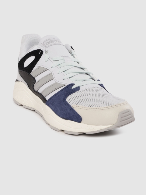 

ADIDAS Men Grey & Navy Blue Colourblocked Crazychaos Running Shoes