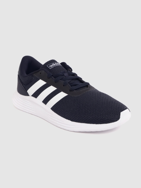 

ADIDAS Men Navy Blue Woven Design Lite Racer 2.0 Running Shoes