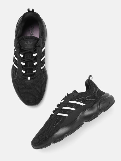 

ADIDAS Originals Men Black HAIWEE Woven Design Sneakers