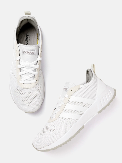 

ADIDAS Men Off-White Phosphere Woven Design Running Shoes