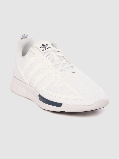 

ADIDAS Originals Men White Woven Design ZX 2K Flux Sneakers