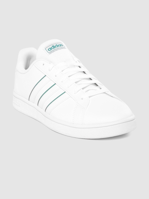 

ADIDAS Men White Solid Grand Court Base Sneakers