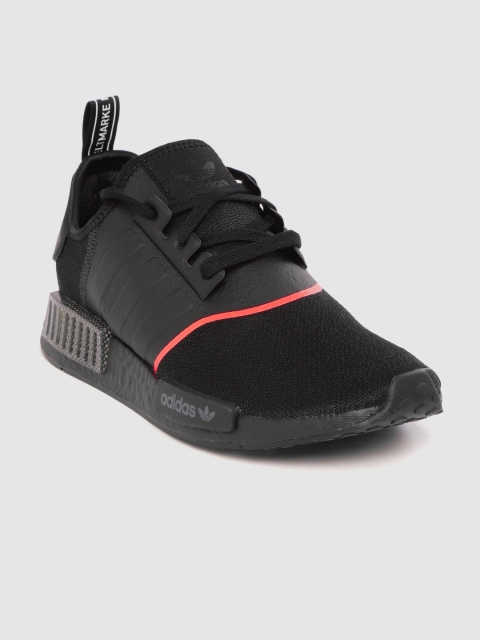 

ADIDAS Originals Men Black Woven Design NMD R1 Sneakers