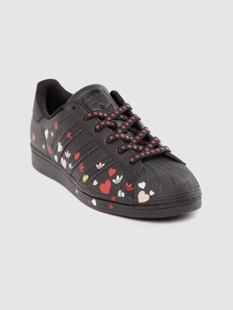 

ADIDAS Originals Women Black Superstar Leather Printed Sneakers