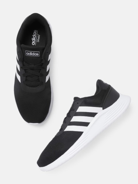 

ADIDAS Men Black & White Lite Racer 2.0 Running Shoes