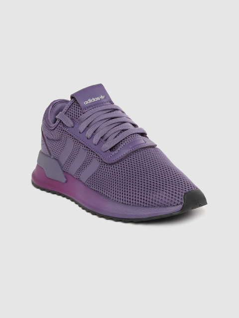 

ADIDAS Originals Women Aubergine U Path X Woven Design Sneakers, Purple