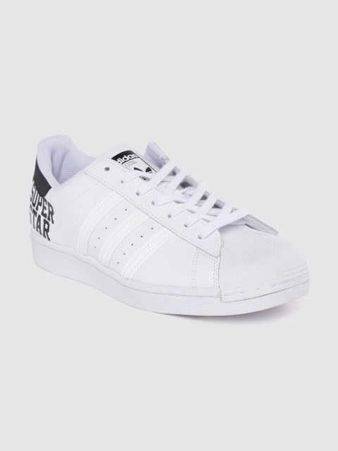 

ADIDAS Originals Men White Solid Leather Superstar Sneakers