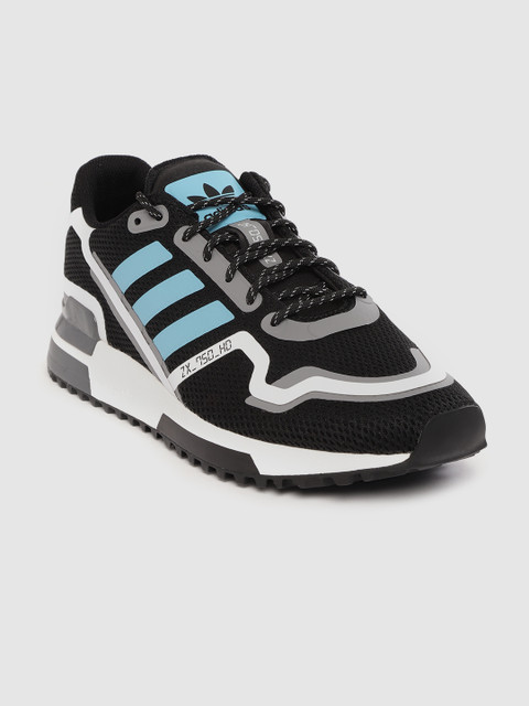

ADIDAS Originals Men Black & White Woven Design ZX 750 HD Sneakers