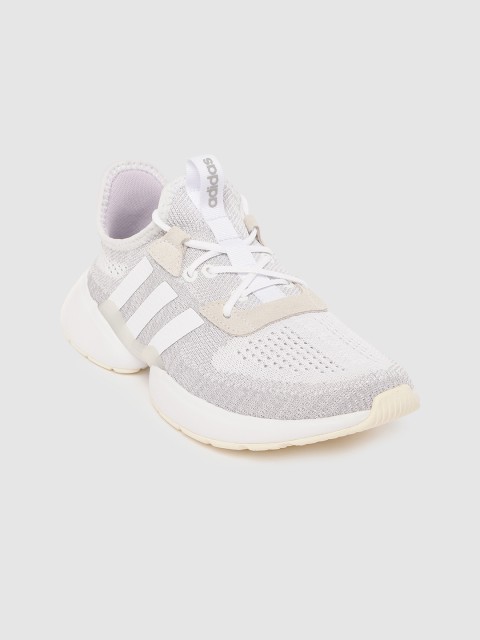 

ADIDAS Women White & Lavender Mavia X Woven Design Sneakers