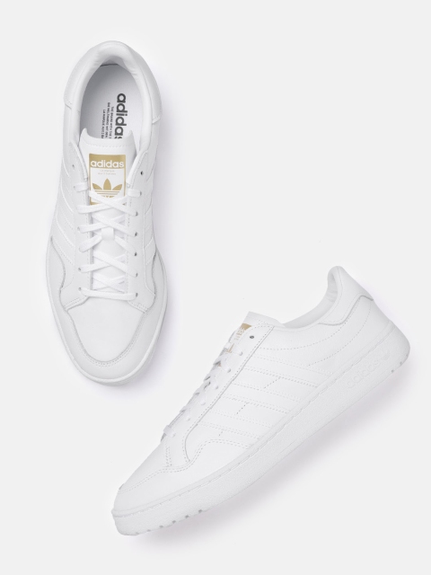 

ADIDAS Originals Men White Leather Team Court Sneakers