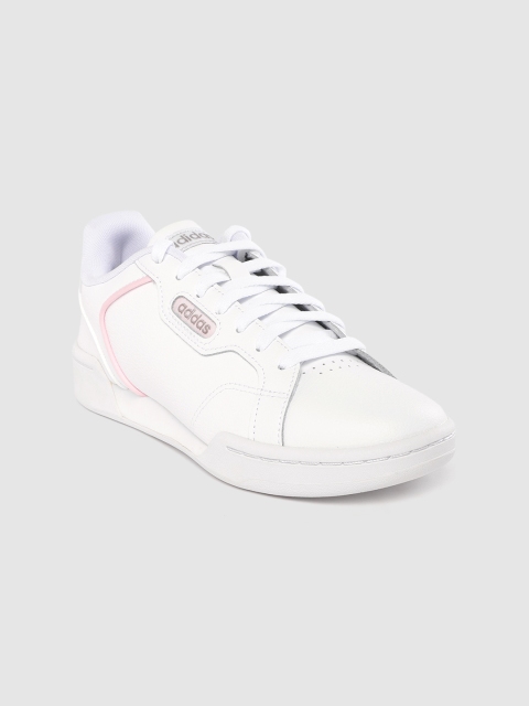 

ADIDAS Women White Coated Leather ROGUERA Sneakers