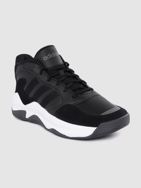 

ADIDAS Men Black Streetmighty Mid-Top Sneakers