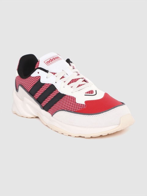 

ADIDAS Men Re & White Woven Design 20-20 FX Running Shoes, Red