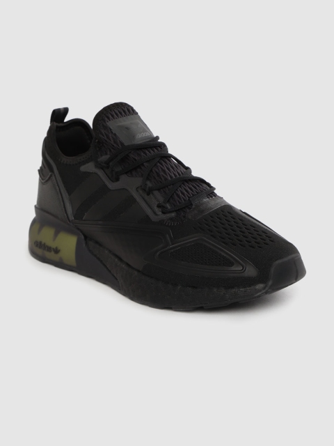

ADIDAS Originals Men Black Woven Design ZX 2K Boost Sneakers