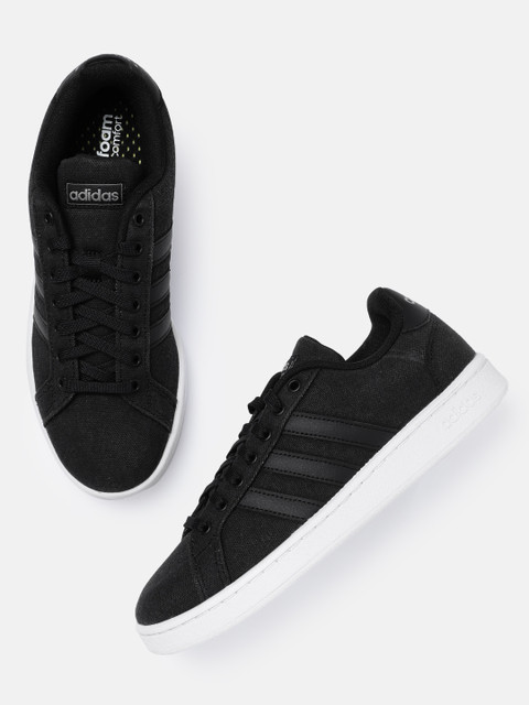 

ADIDAS Men Black Solid Grand Court Sneakers